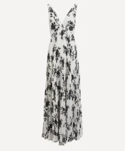 Self-Portrait Dresses^Floral Print Chiffon Maxi Dress
