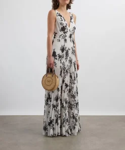 Self-Portrait Dresses^Floral Print Chiffon Maxi Dress
