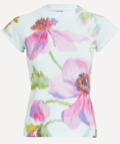 Loewe Tops^Floral Print T-Shirt