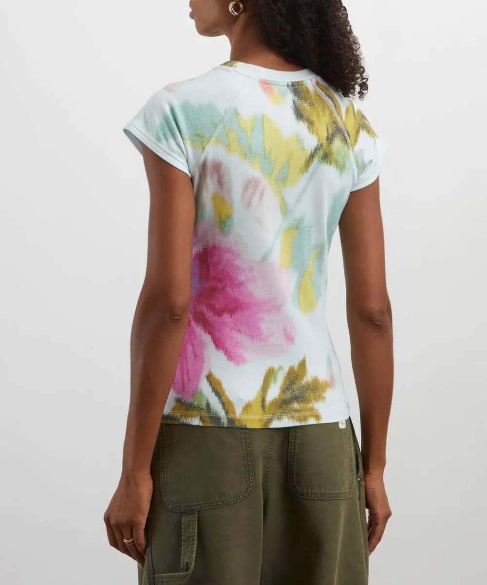 Loewe Tops^Floral Print T-Shirt