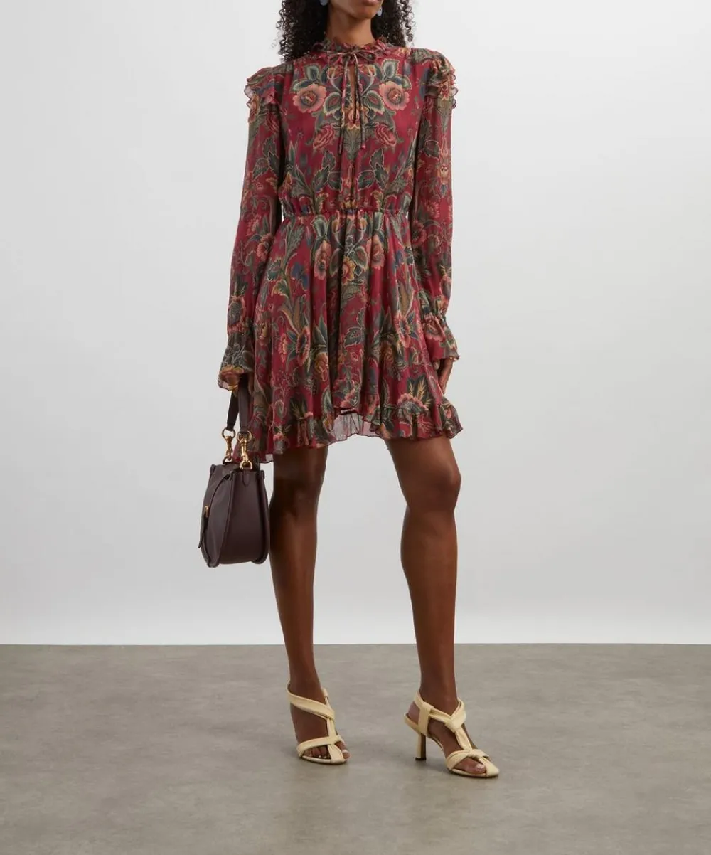 Etro Coats & Jackets^Floral Silk-Blend Mini Dress