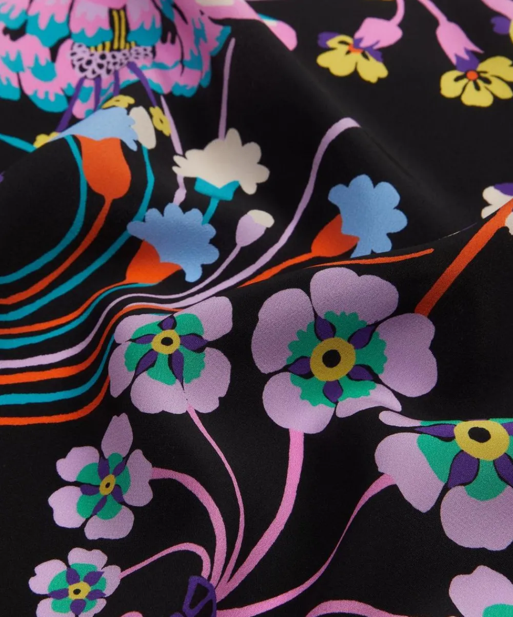 Liberty Fabrics Classic Silks|Crepe De Chine^Floral Symphony Crepe de Chine