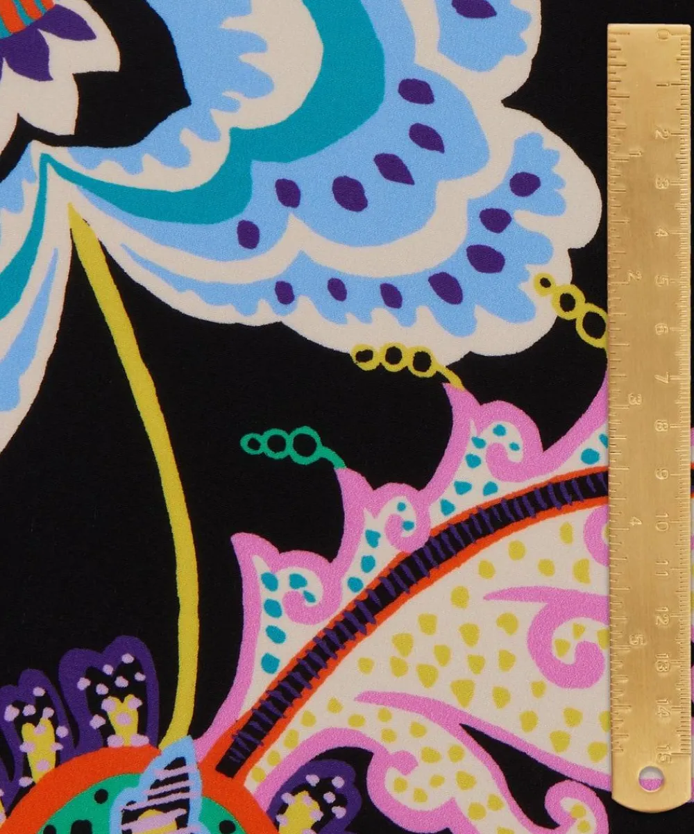 Liberty Fabrics Classic Silks|Crepe De Chine^Floral Symphony Crepe de Chine