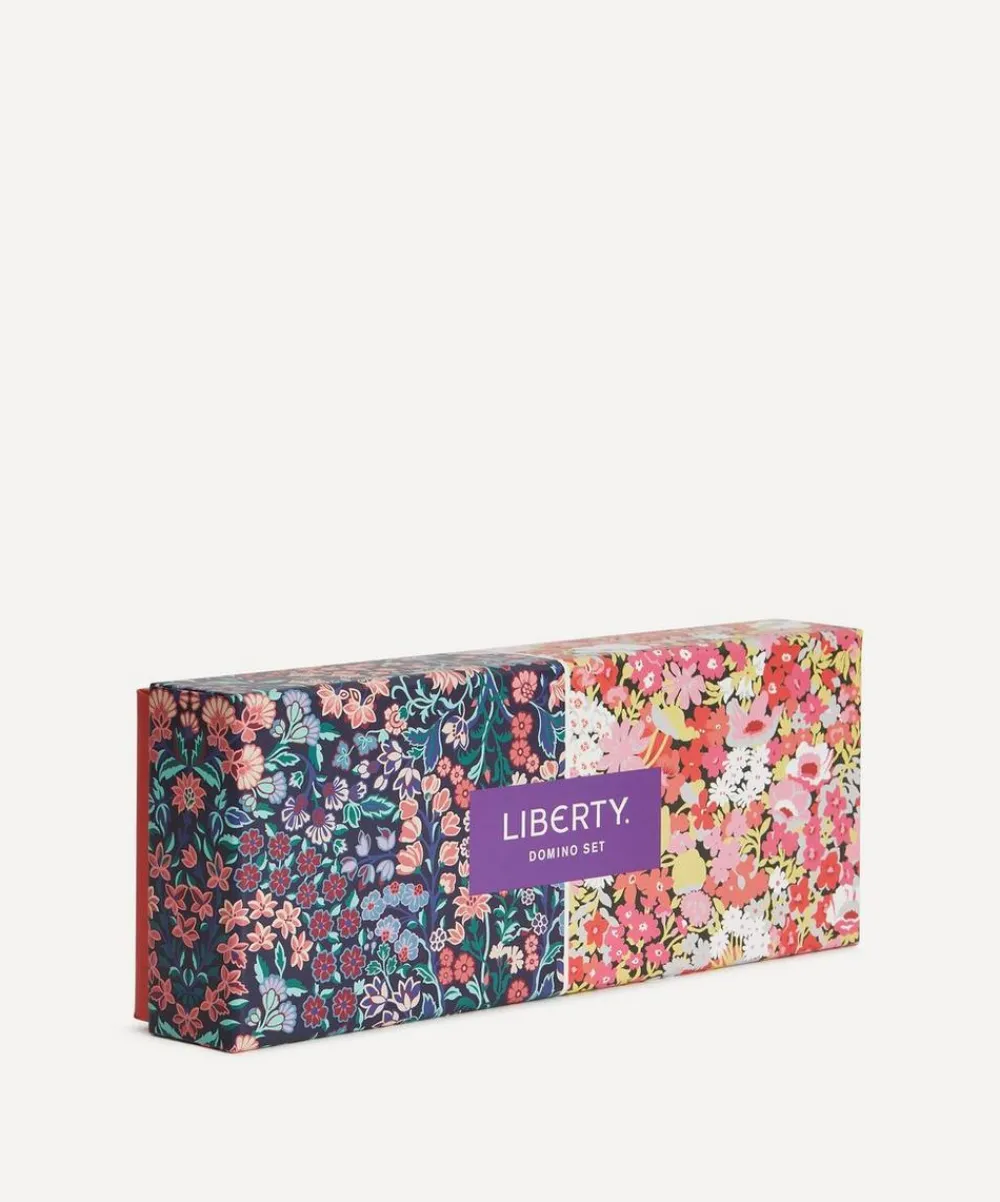 Liberty Stationery And Games^Floral Wood Domino Set