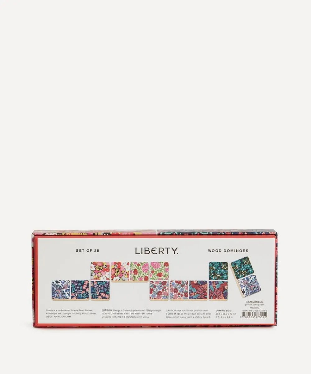 Liberty Stationery And Games^Floral Wood Domino Set