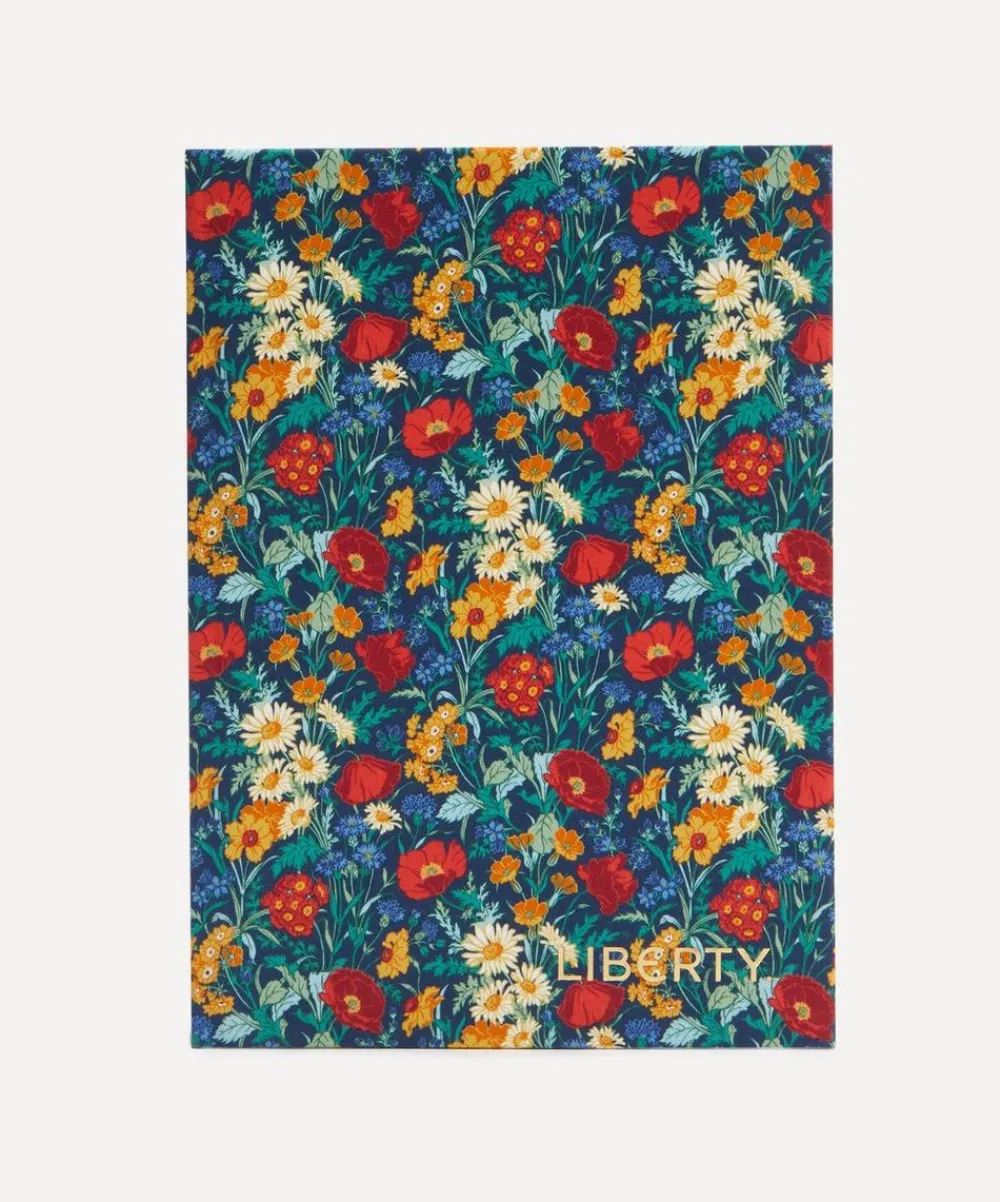 Liberty Stationery And Games^Florence May Print Cotton A5 Lined Notebook