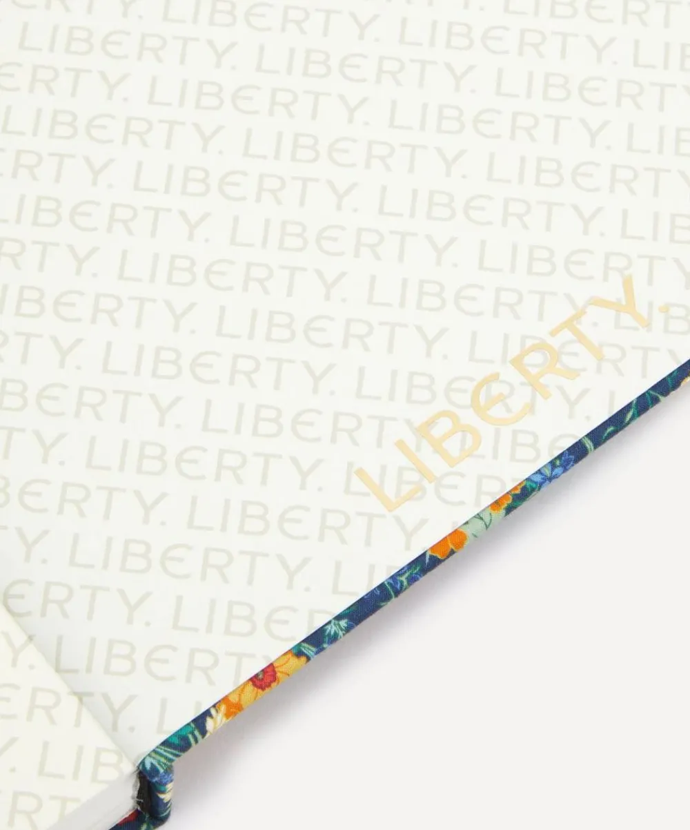 Liberty Stationery And Games^Florence May Print Cotton A5 Lined Notebook