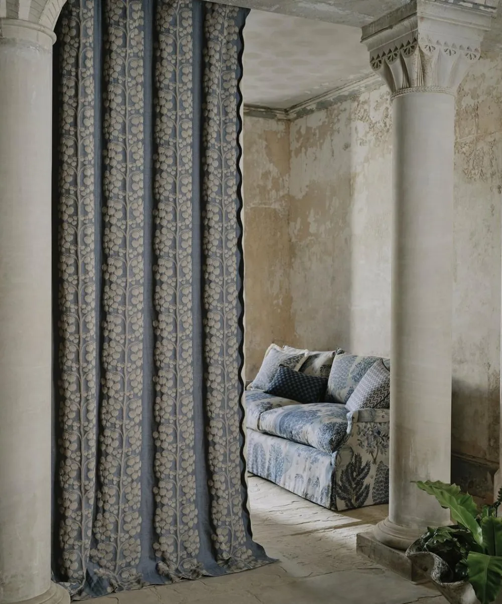 Liberty Interiors Furnishing Fabrics^Forest Hills in Flax Flower