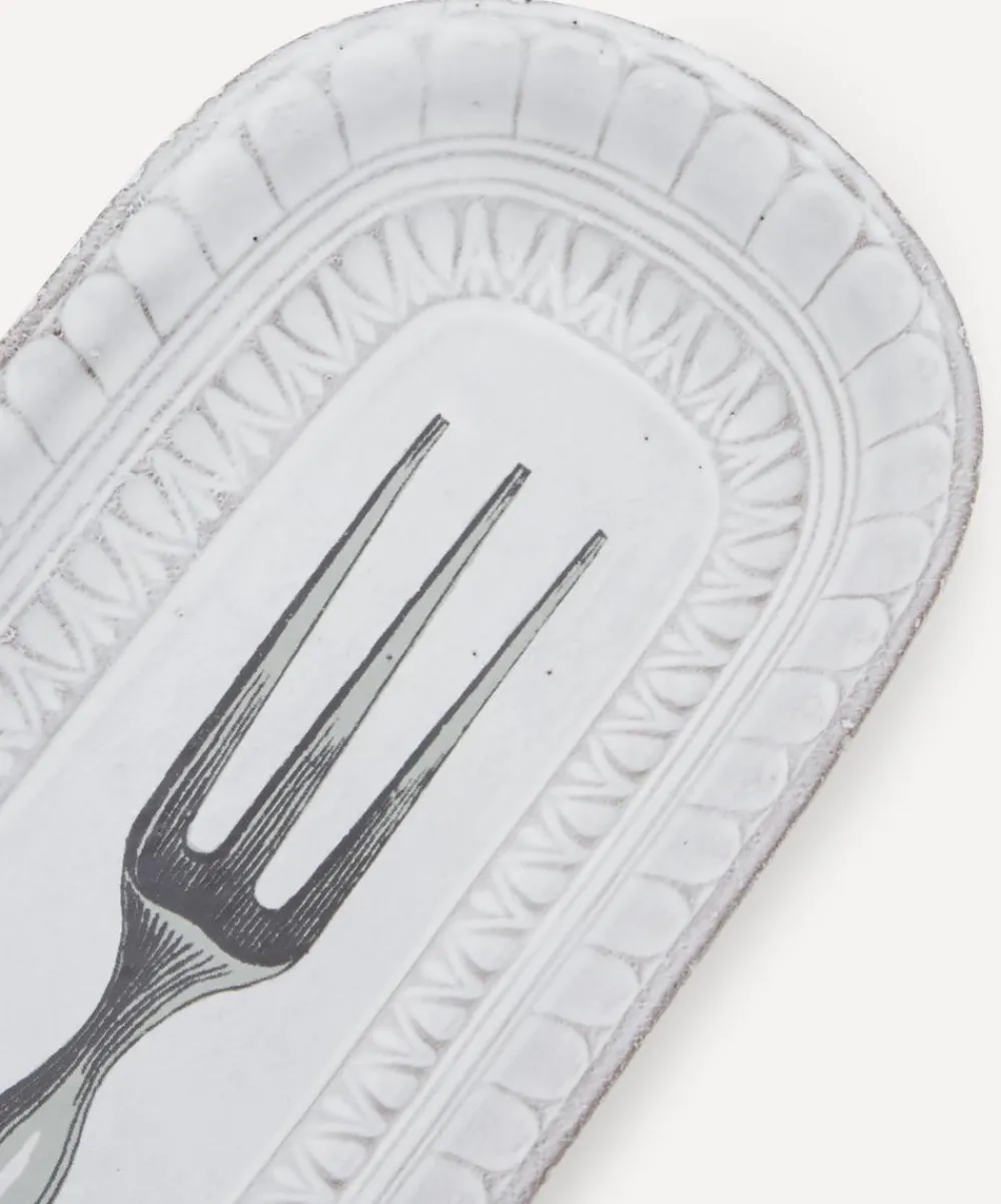 Astier de Villatte Tableware^Fork Platter
