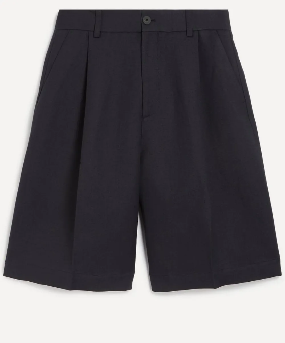 Studio Nicholson Shorts^Fowld Linen Shorts