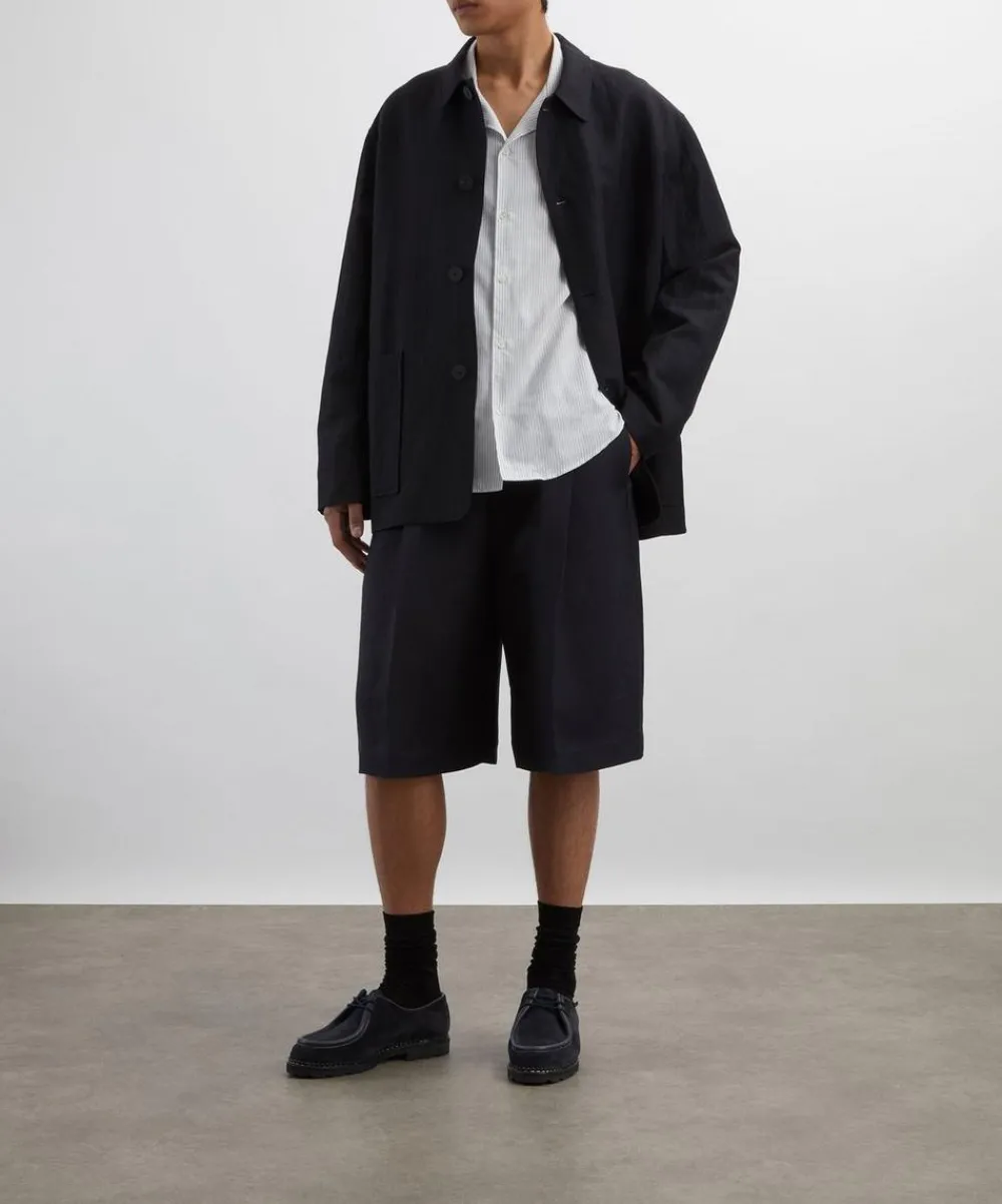 Studio Nicholson Shorts^Fowld Linen Shorts