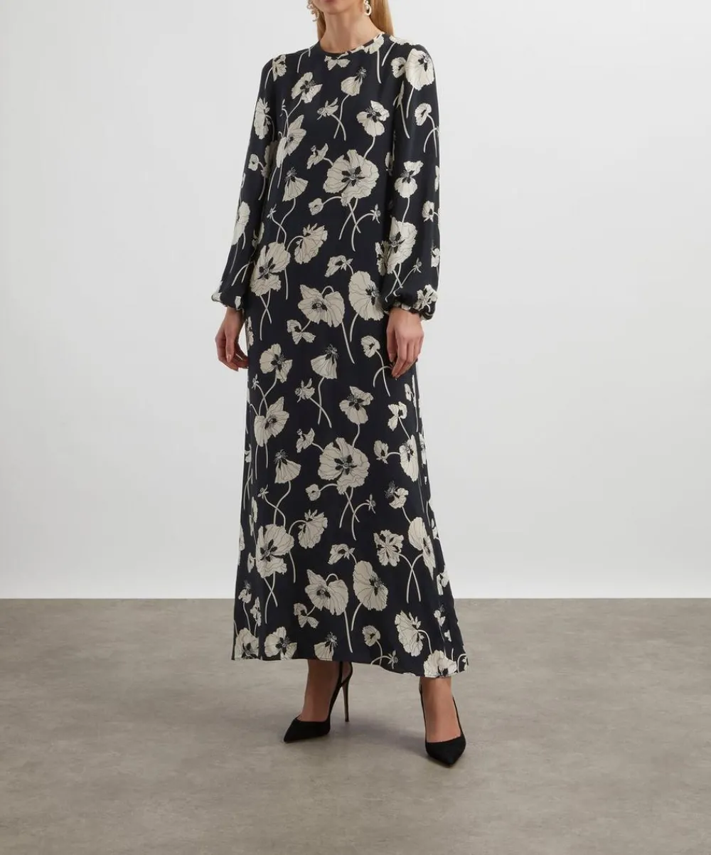 Liberty Dresses^Fragile Blooms Cupro Soirée Column Dress
