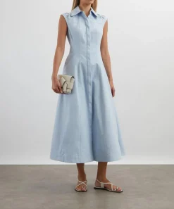 Clea Dresses^Franca Mist Blue Midi Dress