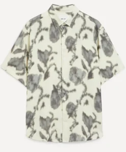 NN07 Shirts^Freddy Ecru Print Shirt