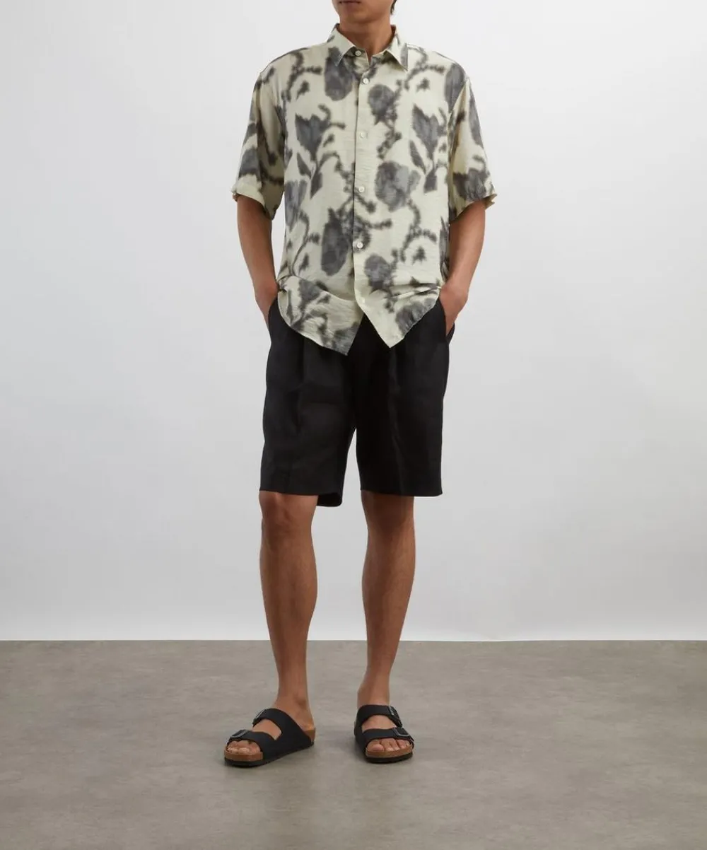 NN07 Shirts^Freddy Ecru Print Shirt
