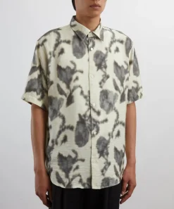 NN07 Shirts^Freddy Ecru Print Shirt