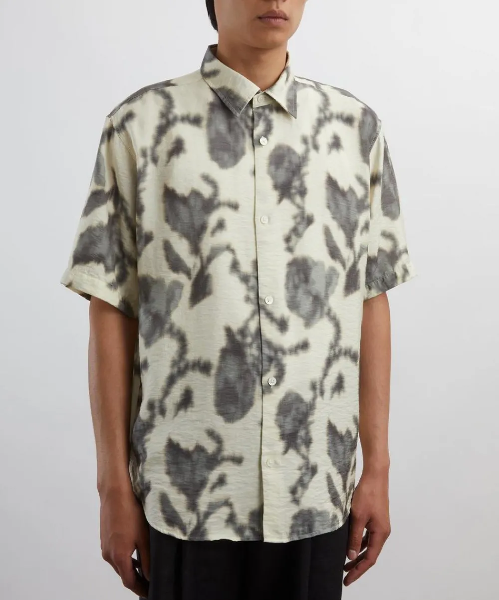NN07 Shirts^Freddy Ecru Print Shirt