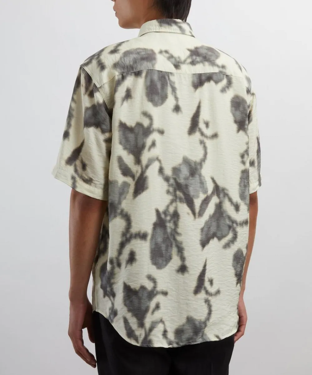 NN07 Shirts^Freddy Ecru Print Shirt