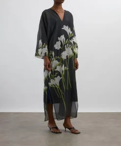 Bernadette Swimwear^Freesia Silk-Cotton Kaftan