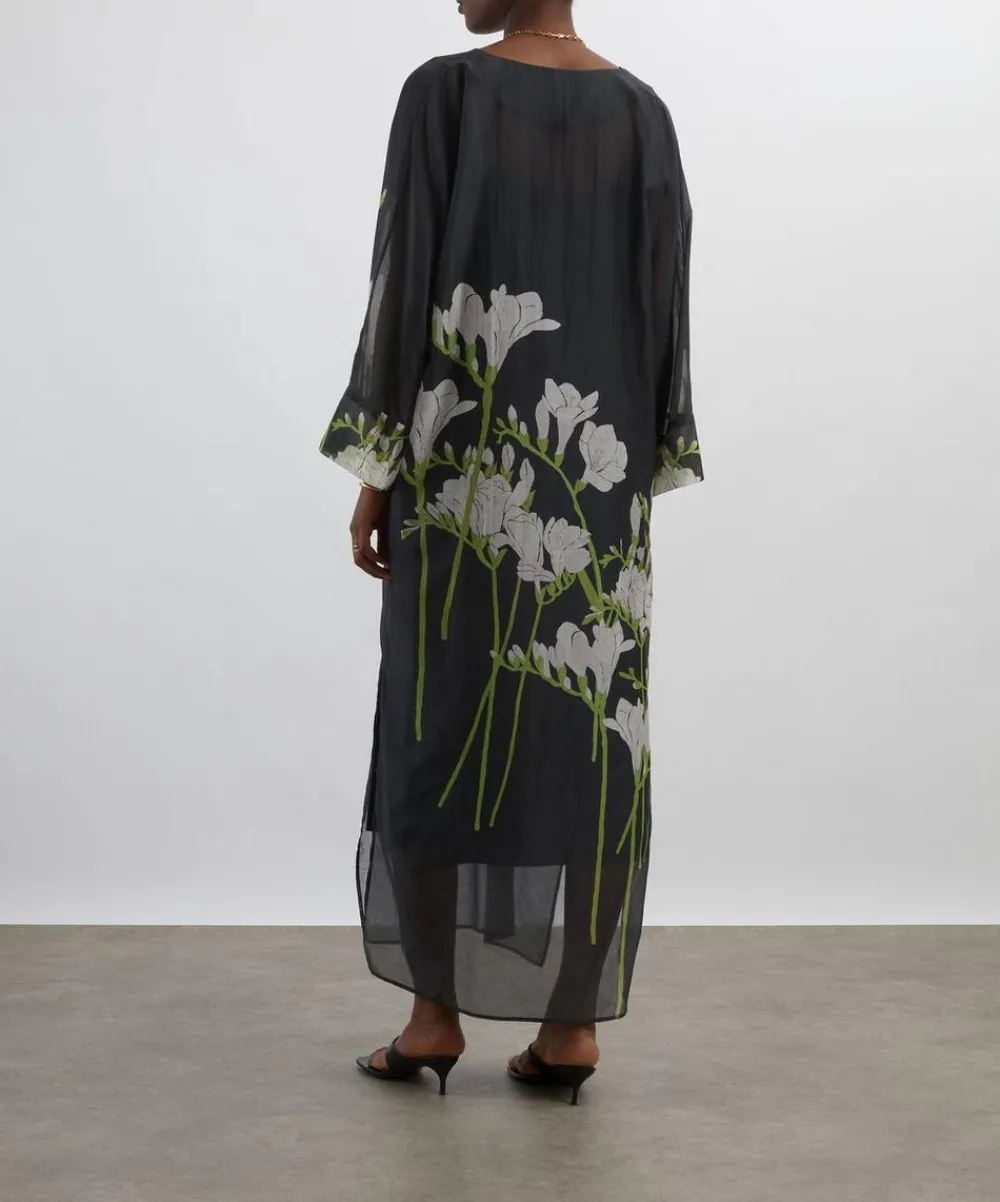 Bernadette Swimwear^Freesia Silk-Cotton Kaftan