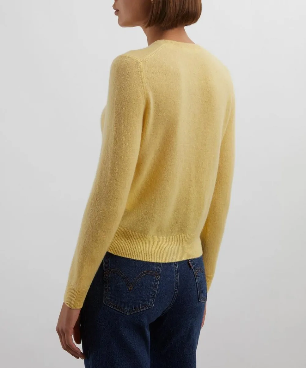 DÔEN Knitwear^Freya Lemon Chiffon Cashmere Cardigan