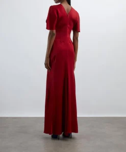 Victoria Beckham Dresses^Gathered Waist Floor-Length Dress