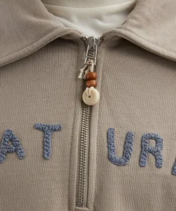 STORY mfg. Knitwear & Sweats^Geo Soft Grey Pullover