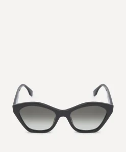 Fendi Sunglasses & Glasses^Geometric Cat-Eye Black Acetate Sunglasses