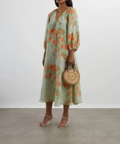 Bernadette Dresses^Georgette Peach Tree Maxi Dress