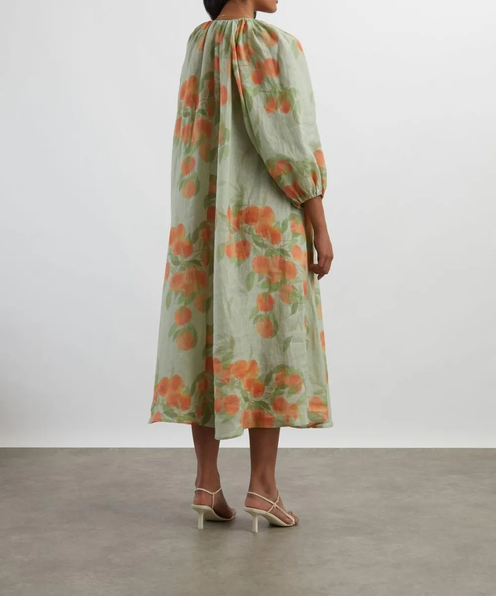 Bernadette Dresses^Georgette Peach Tree Maxi Dress