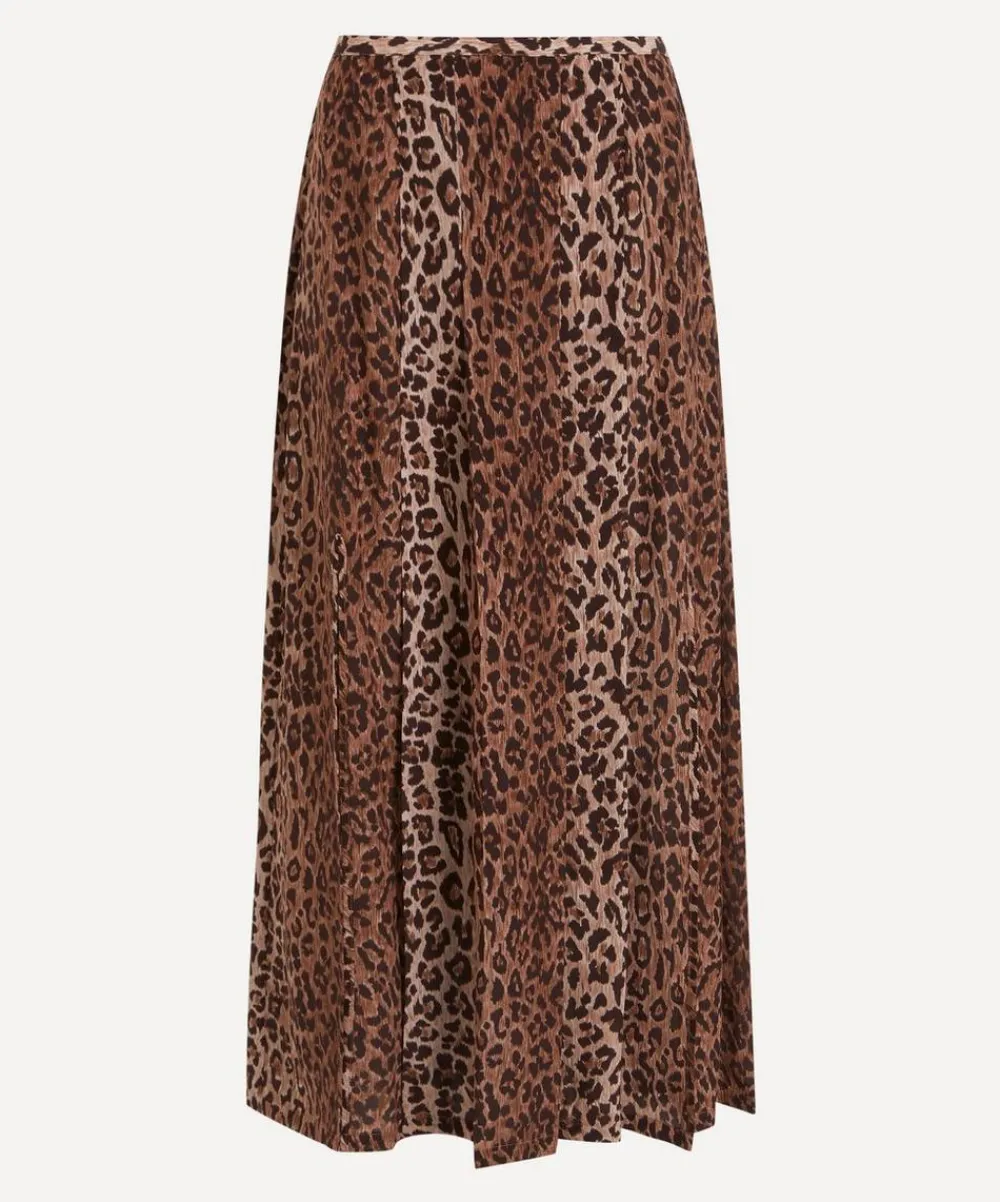 RIXO Skirts^Georgia Silk Midi Skirt