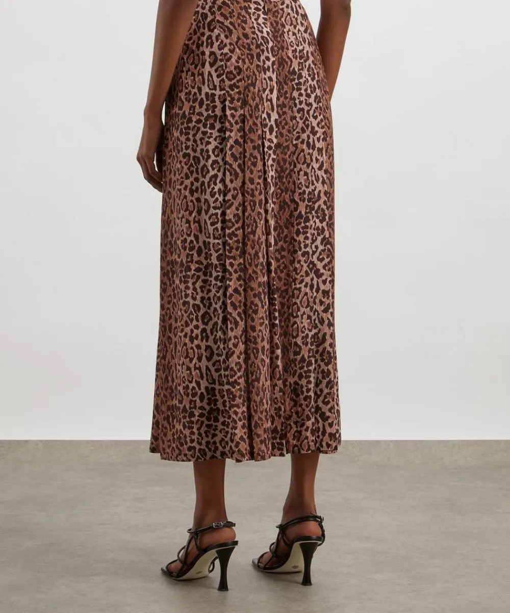 RIXO Skirts^Georgia Silk Midi Skirt