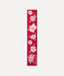 Liberty Scarves^Giant Poppy and Daisy 35X180 Jacquard Scarf