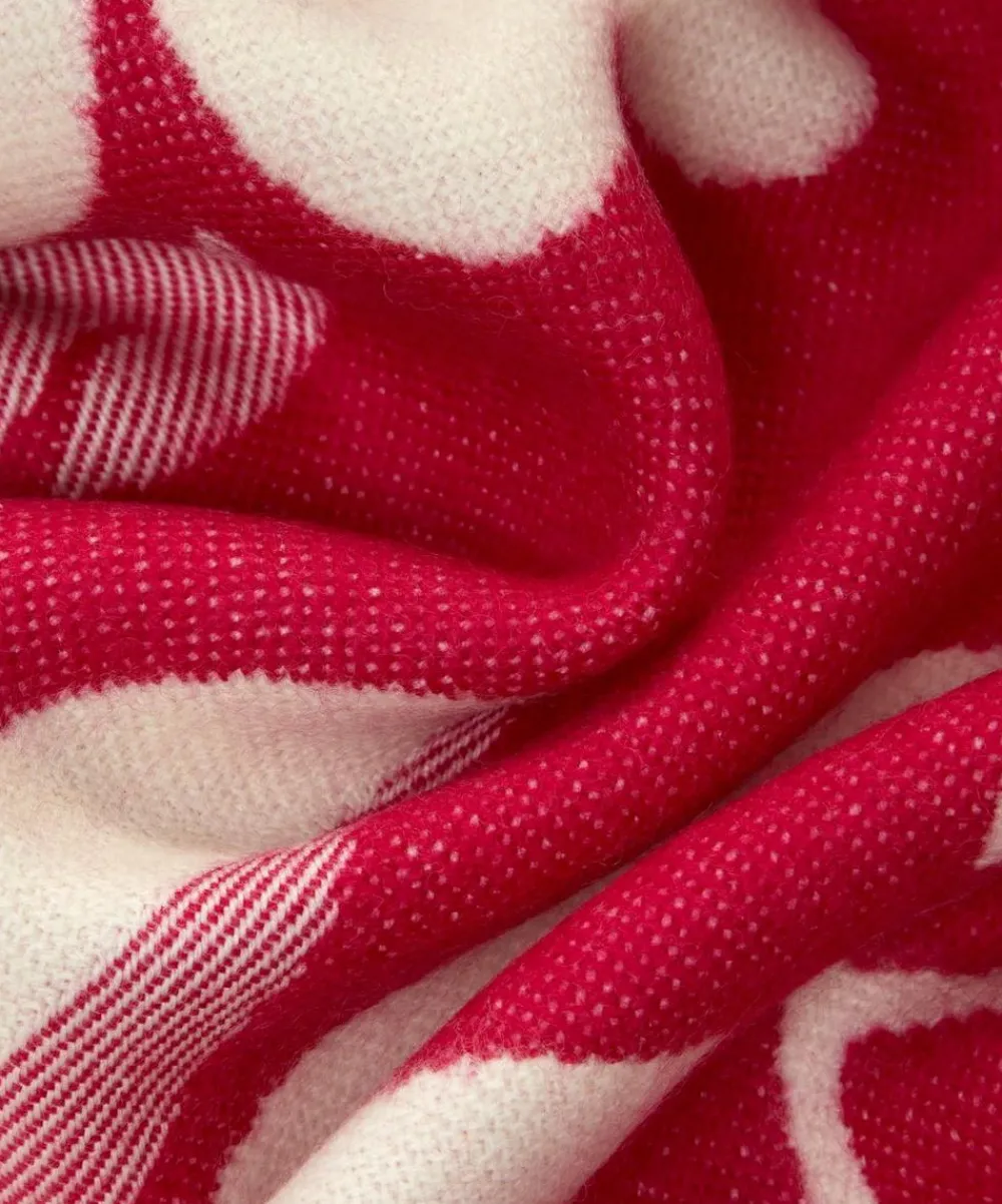 Liberty Scarves^Giant Poppy and Daisy 35X180 Jacquard Scarf