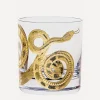 ARTĚL Glass & Drinksware^Gilded Snake Double Old Fashioned Glass