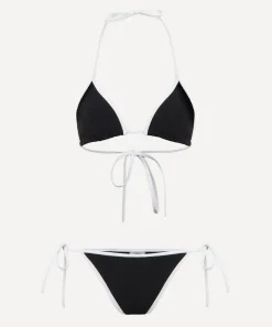 Hunza G Swimwear^Gina Contrast Black-White Bikini