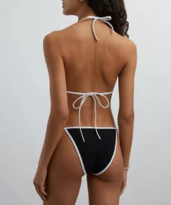 Hunza G Swimwear^Gina Contrast Black-White Bikini