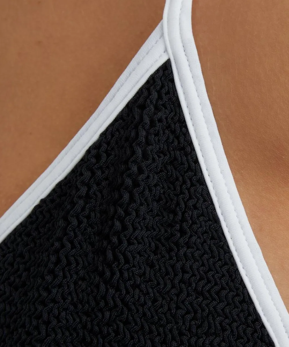 Hunza G Swimwear^Gina Contrast Black-White Bikini