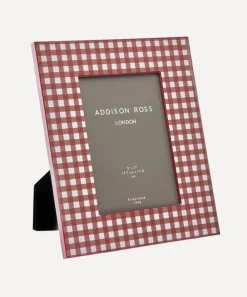 Addison Ross Ornaments^Gingham Lacquer 5x7” Photo Frame