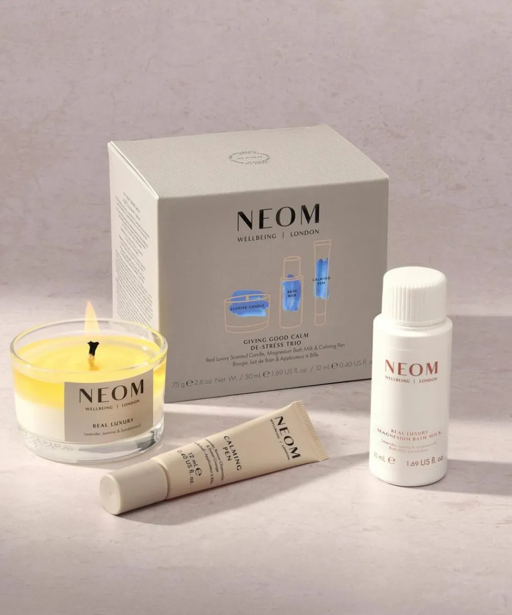 NEOM Wellbeing London Wellness^Giving Good Calm De-Stress Trio