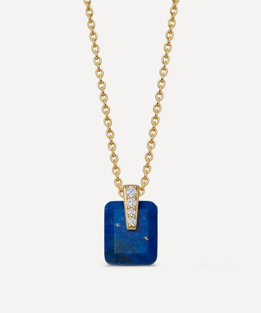 Astley Clarke Necklaces^Gold Deco Lapis Pendant Necklace