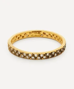 Satomi Kawakita Rings|Rings^Gold Diagonal Antiqued Diamond Ring