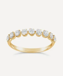 Dinny Hall Rings^Gold Elyhara Diamond Half Eternity Ring