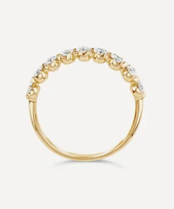 Dinny Hall Rings^Gold Elyhara Diamond Half Eternity Ring