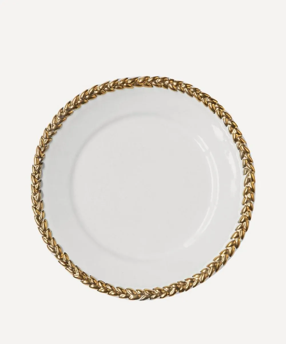 Astier de Villatte Tableware^Gold Josephine Dessert Plate