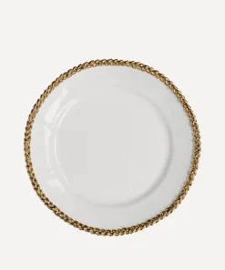 Astier de Villatte Tableware^Gold Josephine Dinner Plate