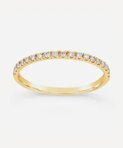 Dinny Hall Rings^Gold Micro Set Half Eternity Ring