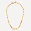 Monica Vinader Necklaces^Gold Plated Vermeil Silver Alta Capture Charm Necklace