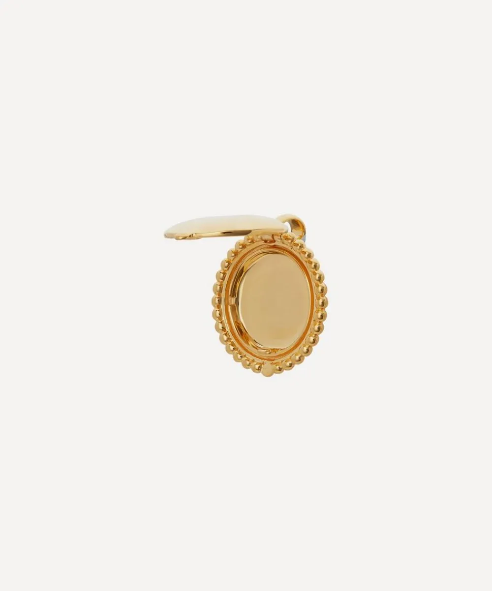 Monica Vinader Charms & Pendants^Gold Plated Vermeil Silver Deia Locket Pendant