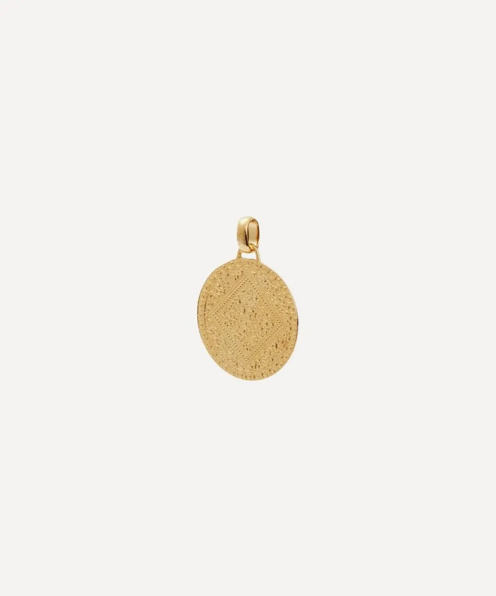 Monica Vinader Charms & Pendants^Gold Plated Vermeil Silver Mini Marie Pendant Charm
